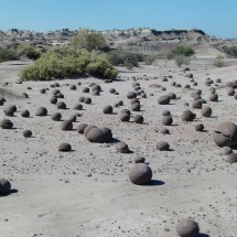 The cancha de bochas - shot put place